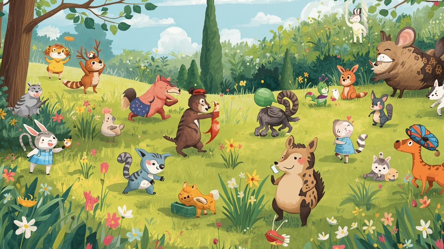 Sleepy Tails & Gentle Dreams:A bedtime rhyme with animal friends
