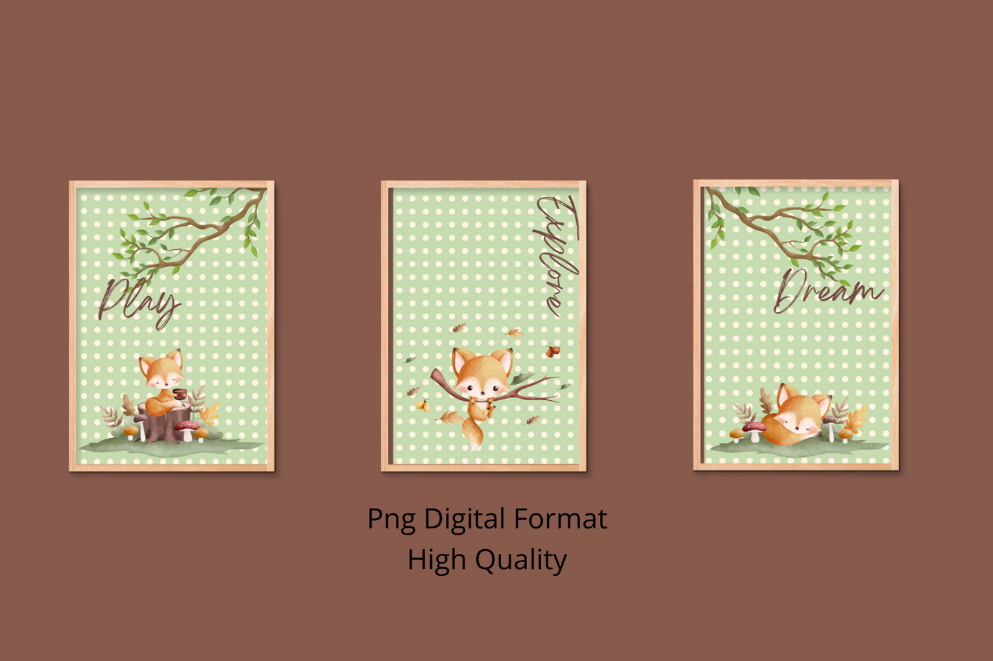 Little Wonders Woodland Fox Printable Art – 3 Kids’ Room Decor