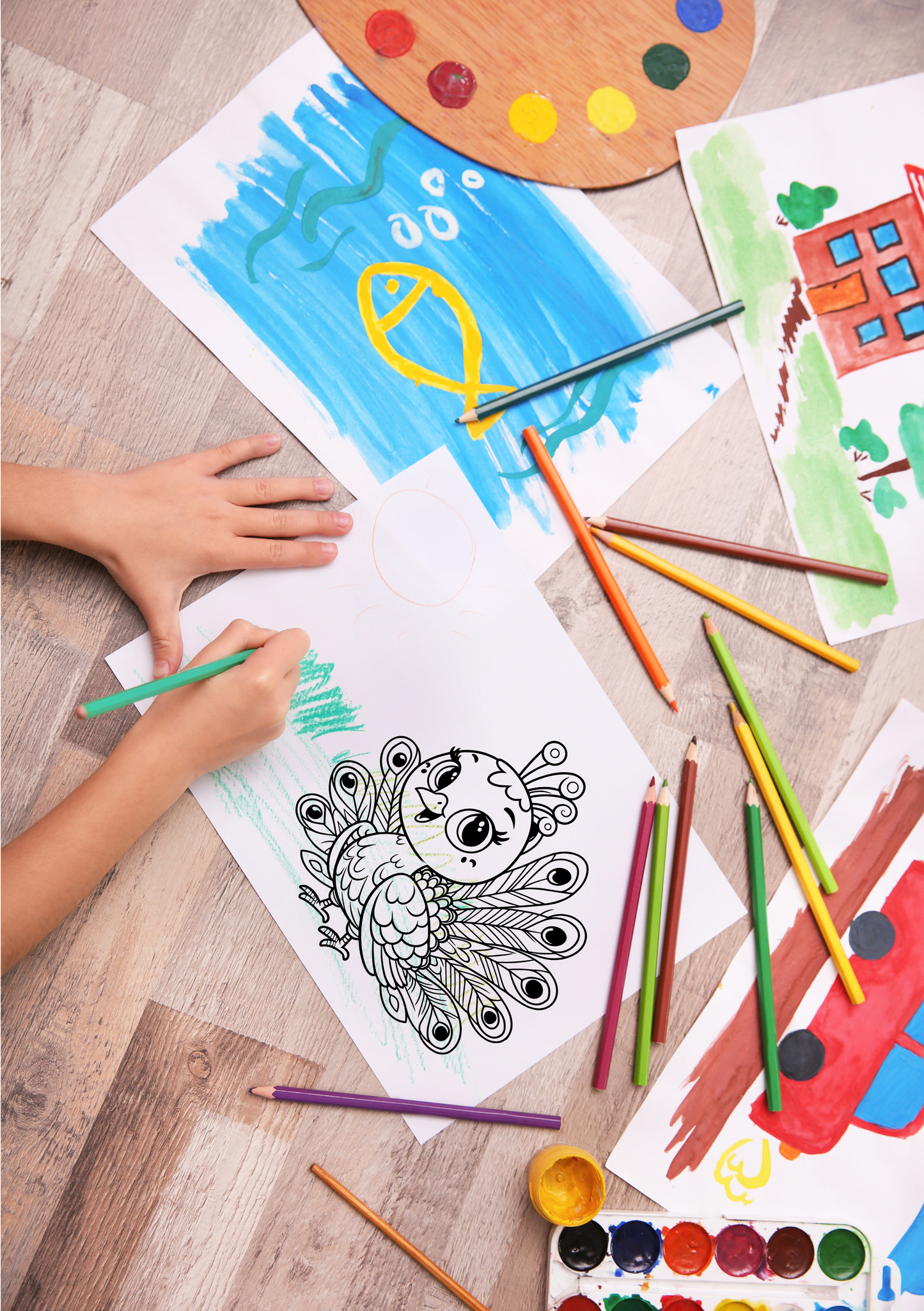 Explore & Color: Wild Animals, Monsters and Underwater Friends
