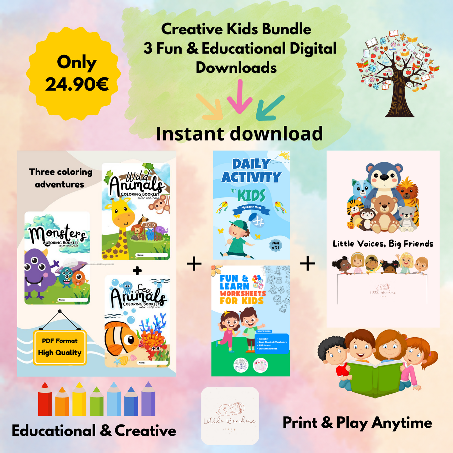 Learn & Play Mega Bundle – 6 Fun and Educational Books for Kids