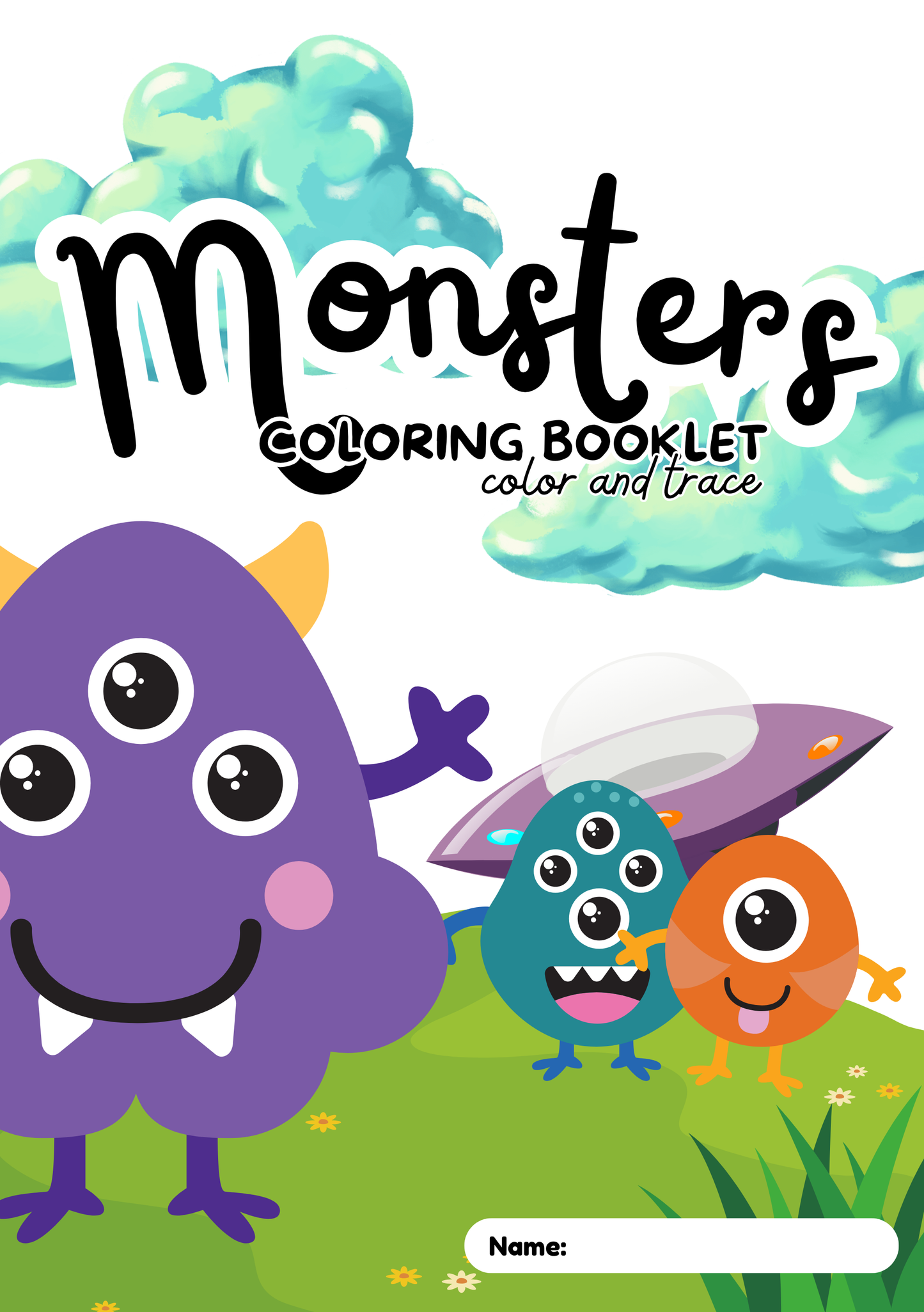 Explore & Color: Wild Animals, Monsters and Underwater Friends