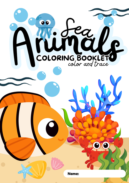 Explore & Color: Wild Animals, Monsters and Underwater Friends