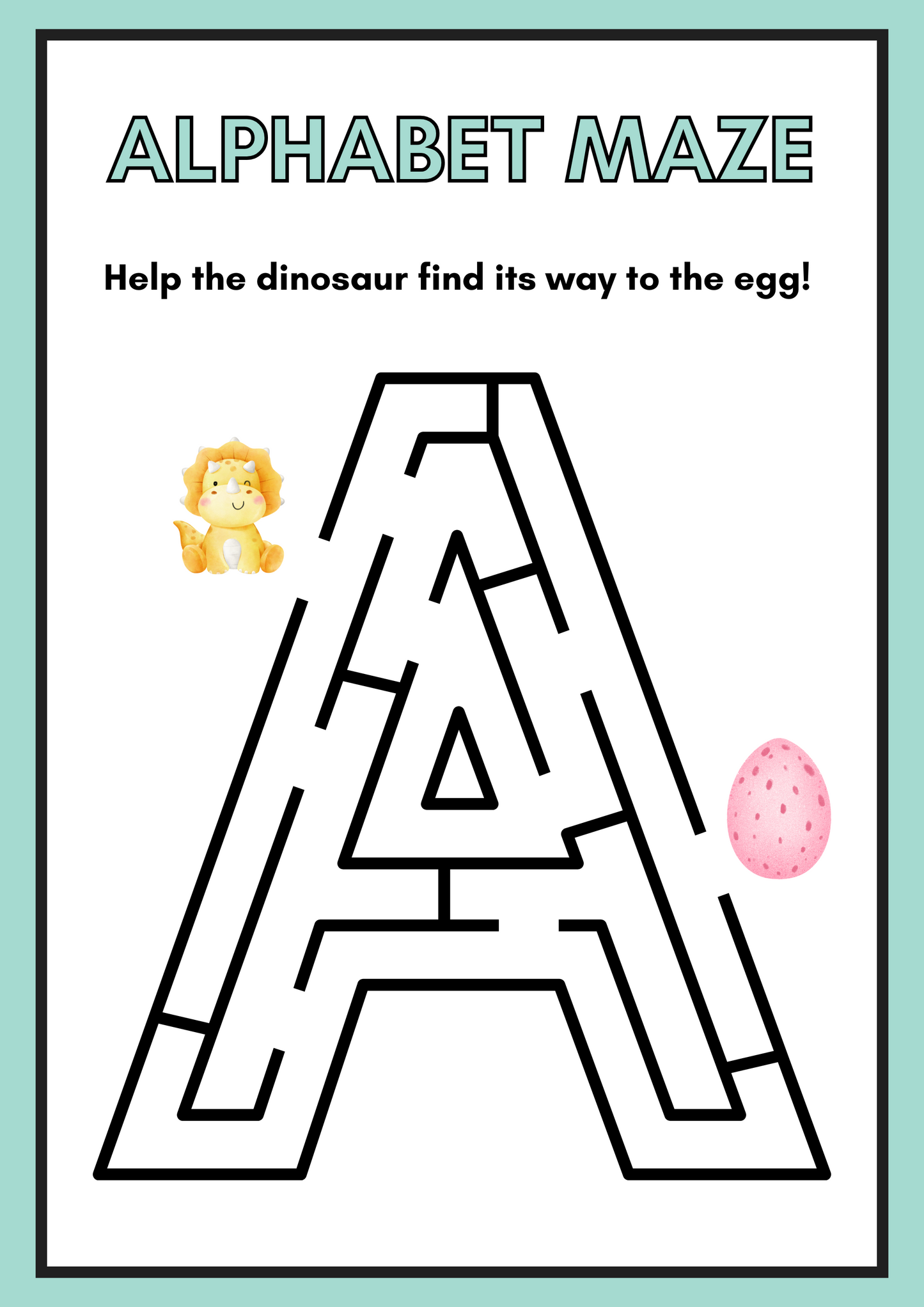 Magic Alphabet: 2 Books in 1 (Coloring + Mazes)