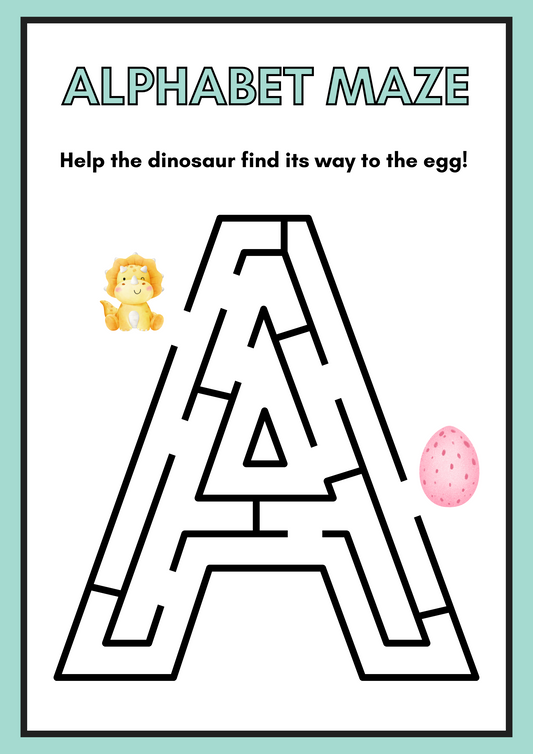 Magic Alphabet: 2 Books in 1 (Coloring + Mazes)