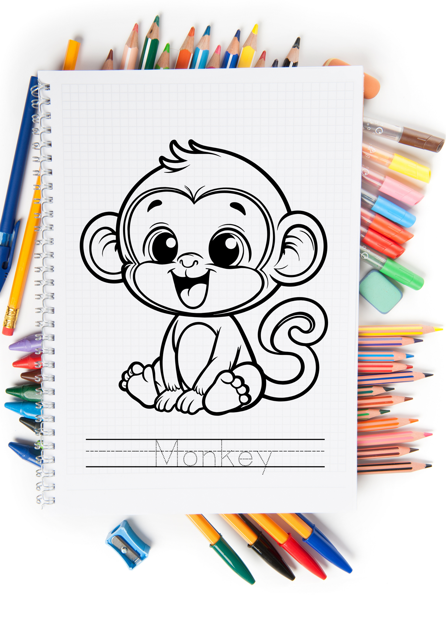 Explore & Color: Wild Animals, Monsters and Underwater Friends