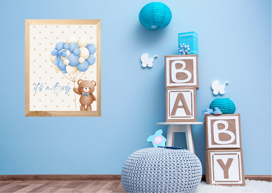 Little Wonders Teddy Bear Print – Baby Shower Gift & Nursery Decor