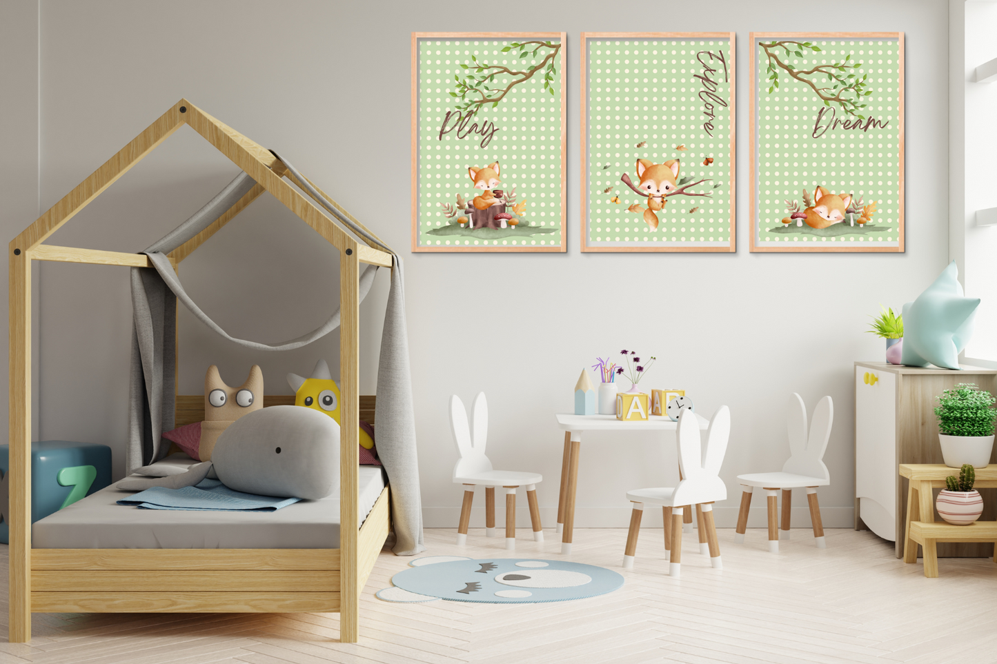 Little Wonders Woodland Fox Printable Art – 3 Kids’ Room Decor