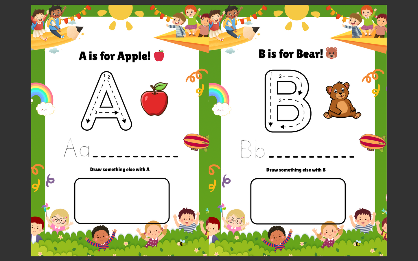 Magic Alphabet: 2 Books in 1 (Coloring + Mazes)