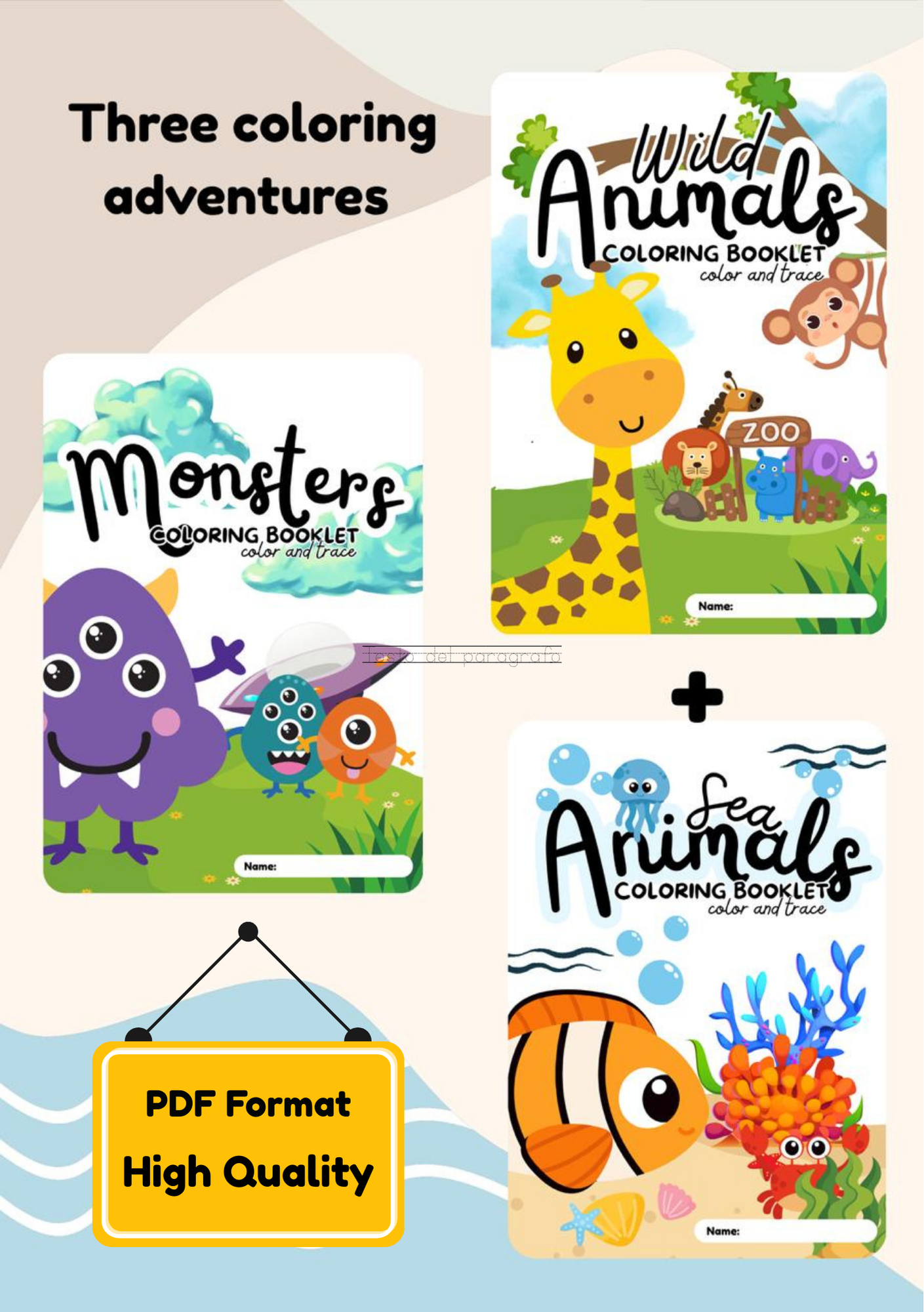 Explore & Color: Wild Animals, Monsters and Underwater Friends